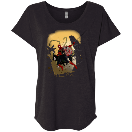 T-Shirts Vintage Black / X-Small The Infinity Spiderman Triblend Dolman Sleeve