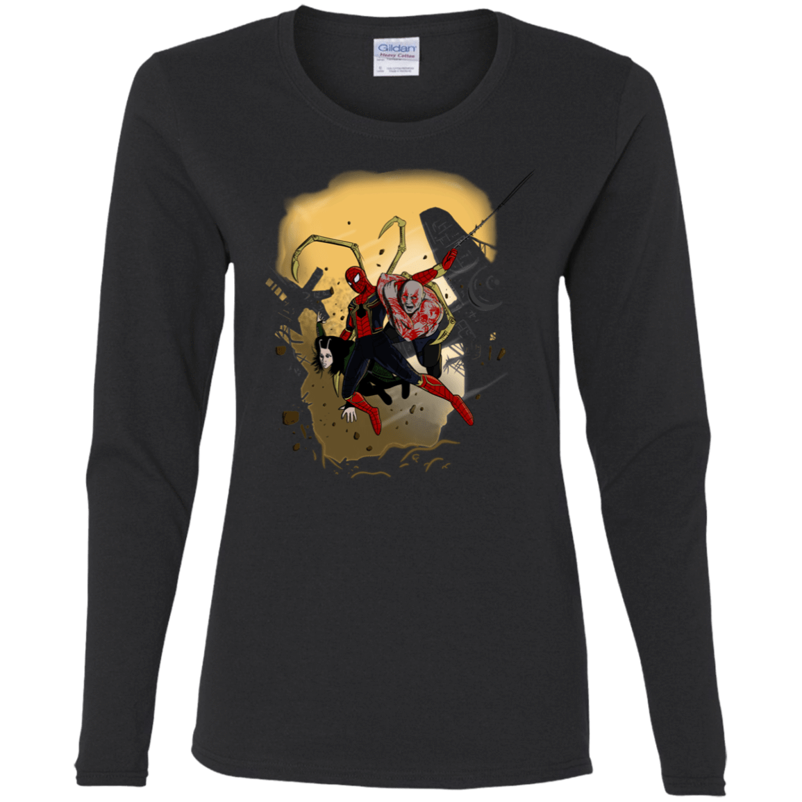 T-Shirts Black / S The Infinity Spiderman Women's Long Sleeve T-Shirt