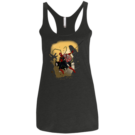 T-Shirts Vintage Black / X-Small The Infinity Spiderman Women's Triblend Racerback Tank