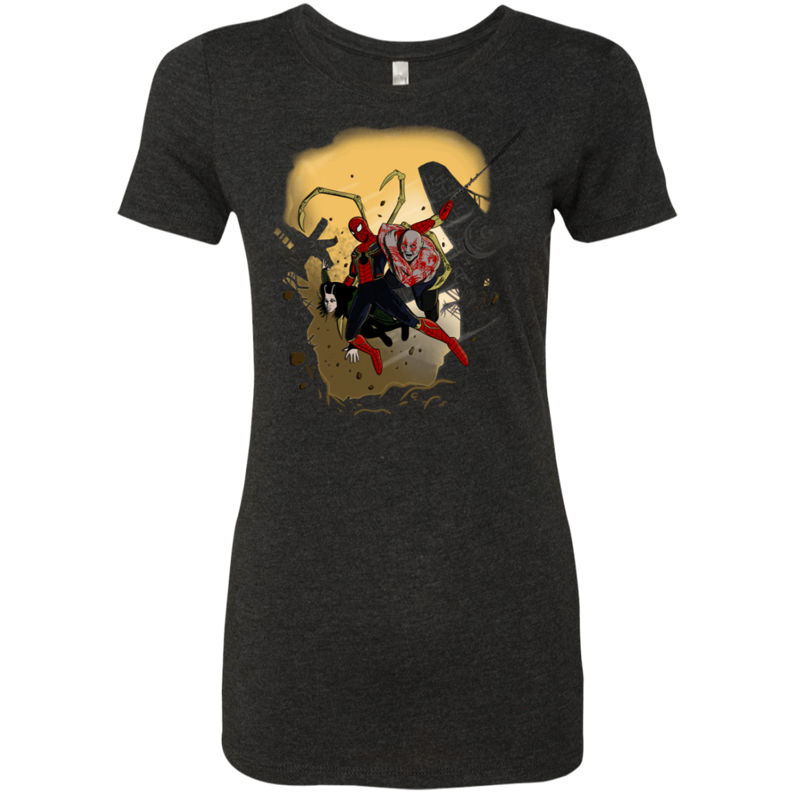 T-Shirts Vintage Black / S The Infinity Spiderman Women's Triblend T-Shirt