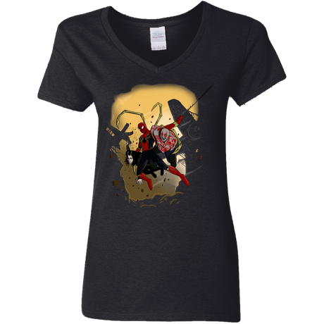 T-Shirts Black / S The Infinity Spiderman Women's V-Neck T-Shirt