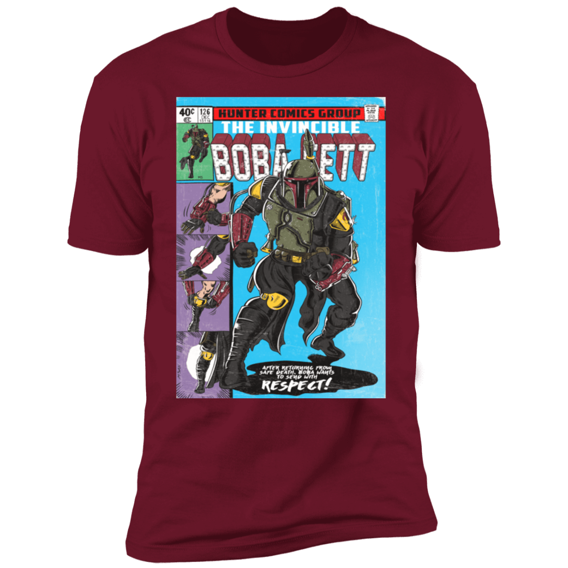 T-Shirts Cardinal / S The Invincible Bounty Hunter Men's Premium T-Shirt