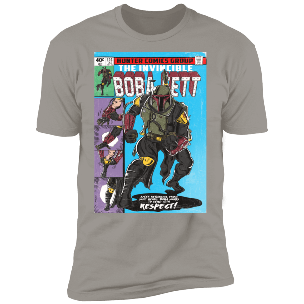 T-Shirts Light Grey / S The Invincible Bounty Hunter Men's Premium T-Shirt