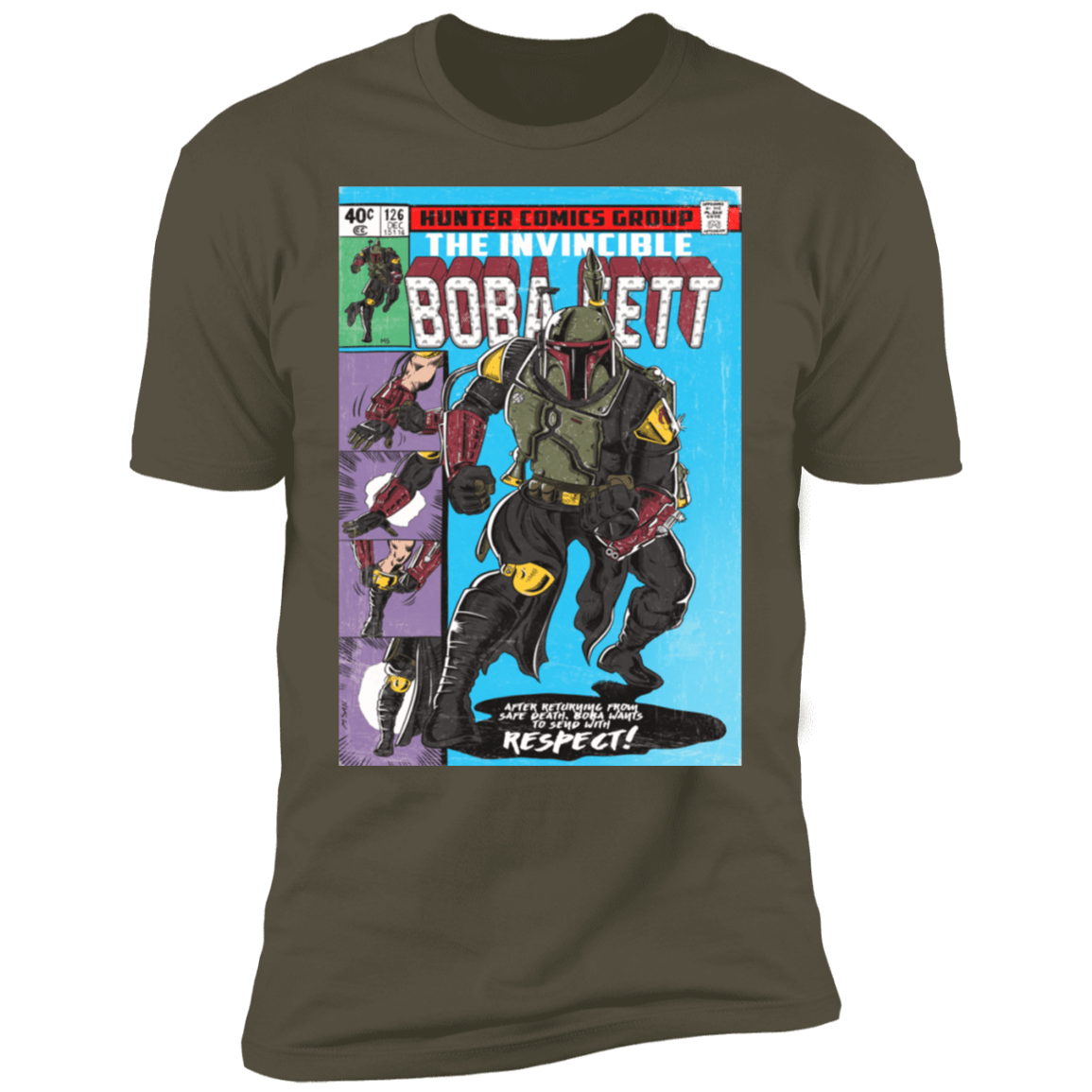 T-Shirts Military Green / S The Invincible Bounty Hunter Men's Premium T-Shirt