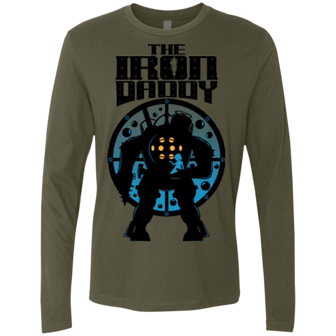 T-Shirts Military Green / Small The Iron Daddy Men's Premium Long Sleeve