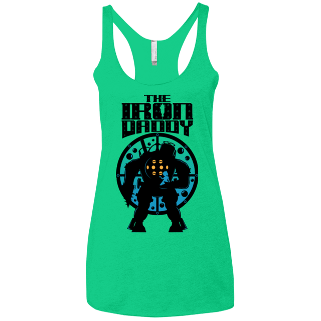 T-Shirts Envy / X-Small The Iron Daddy Women's Triblend Racerback Tank