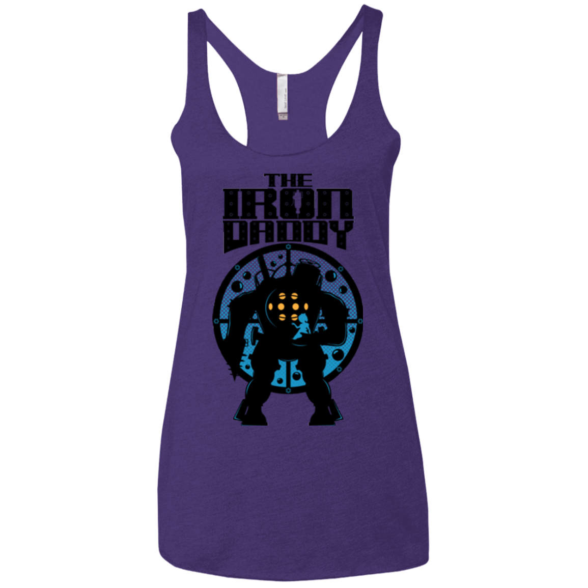 T-Shirts Purple / X-Small The Iron Daddy Women's Triblend Racerback Tank