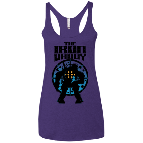 T-Shirts Purple / X-Small The Iron Daddy Women's Triblend Racerback Tank