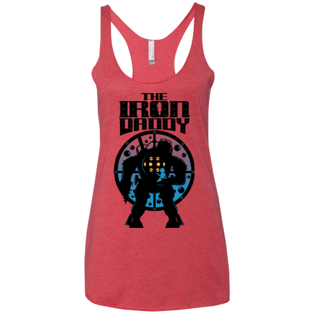 T-Shirts Vintage Red / X-Small The Iron Daddy Women's Triblend Racerback Tank