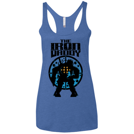 T-Shirts Vintage Royal / X-Small The Iron Daddy Women's Triblend Racerback Tank