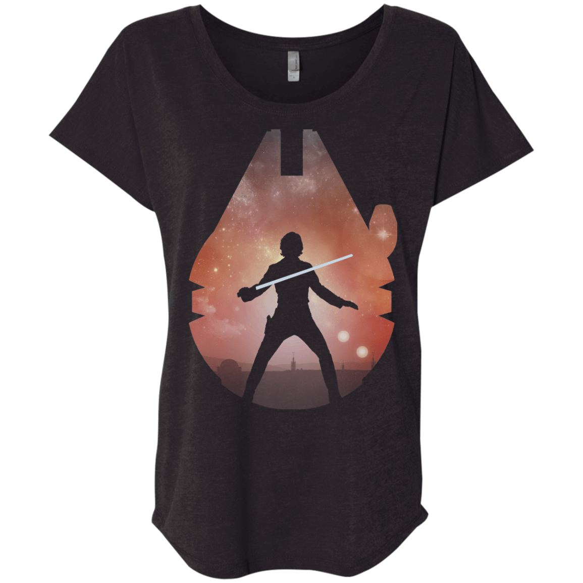 T-Shirts Vintage Black / X-Small The Jedi Triblend Dolman Sleeve