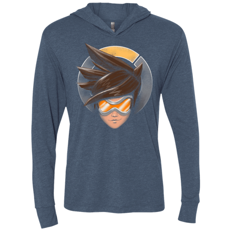 T-Shirts Indigo / X-Small The Jumper Triblend Long Sleeve Hoodie Tee