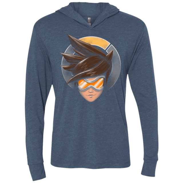 T-Shirts Indigo / X-Small The Jumper Triblend Long Sleeve Hoodie Tee