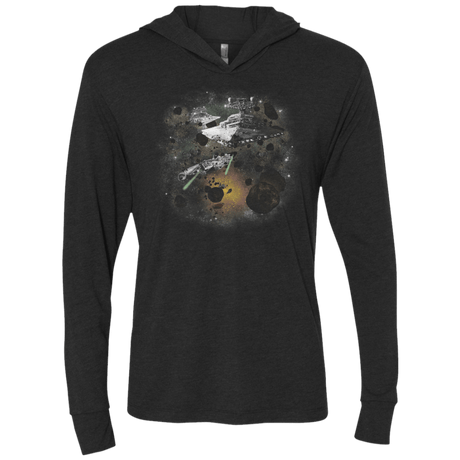 T-Shirts Vintage Black / X-Small The Kessel Run Triblend Long Sleeve Hoodie Tee