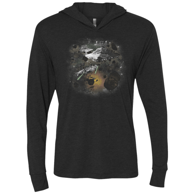 T-Shirts Vintage Black / X-Small The Kessel Run Triblend Long Sleeve Hoodie Tee