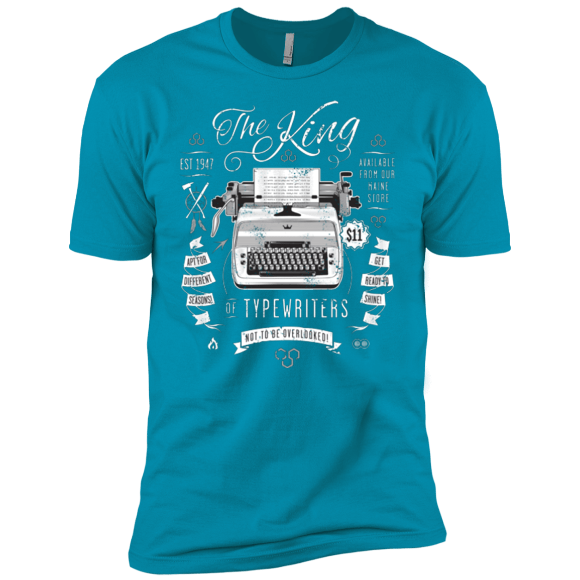 T-Shirts Turquoise / YXS The King of Typewriters Boys Premium T-Shirt