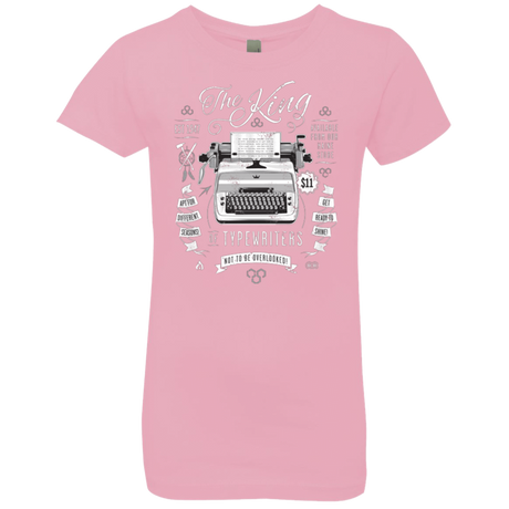 T-Shirts Light Pink / YXS The King of Typewriters Girls Premium T-Shirt