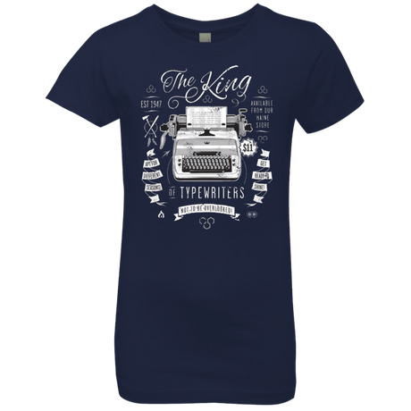 T-Shirts Midnight Navy / YXS The King of Typewriters Girls Premium T-Shirt
