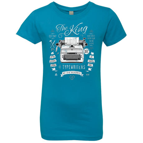 T-Shirts Turquoise / YXS The King of Typewriters Girls Premium T-Shirt