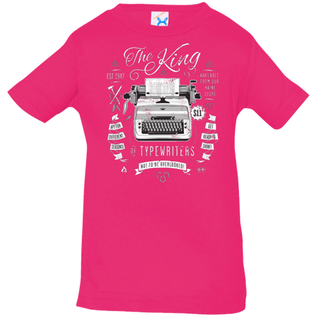 T-Shirts Hot Pink / 6 Months The King of Typewriters Infant Premium T-Shirt