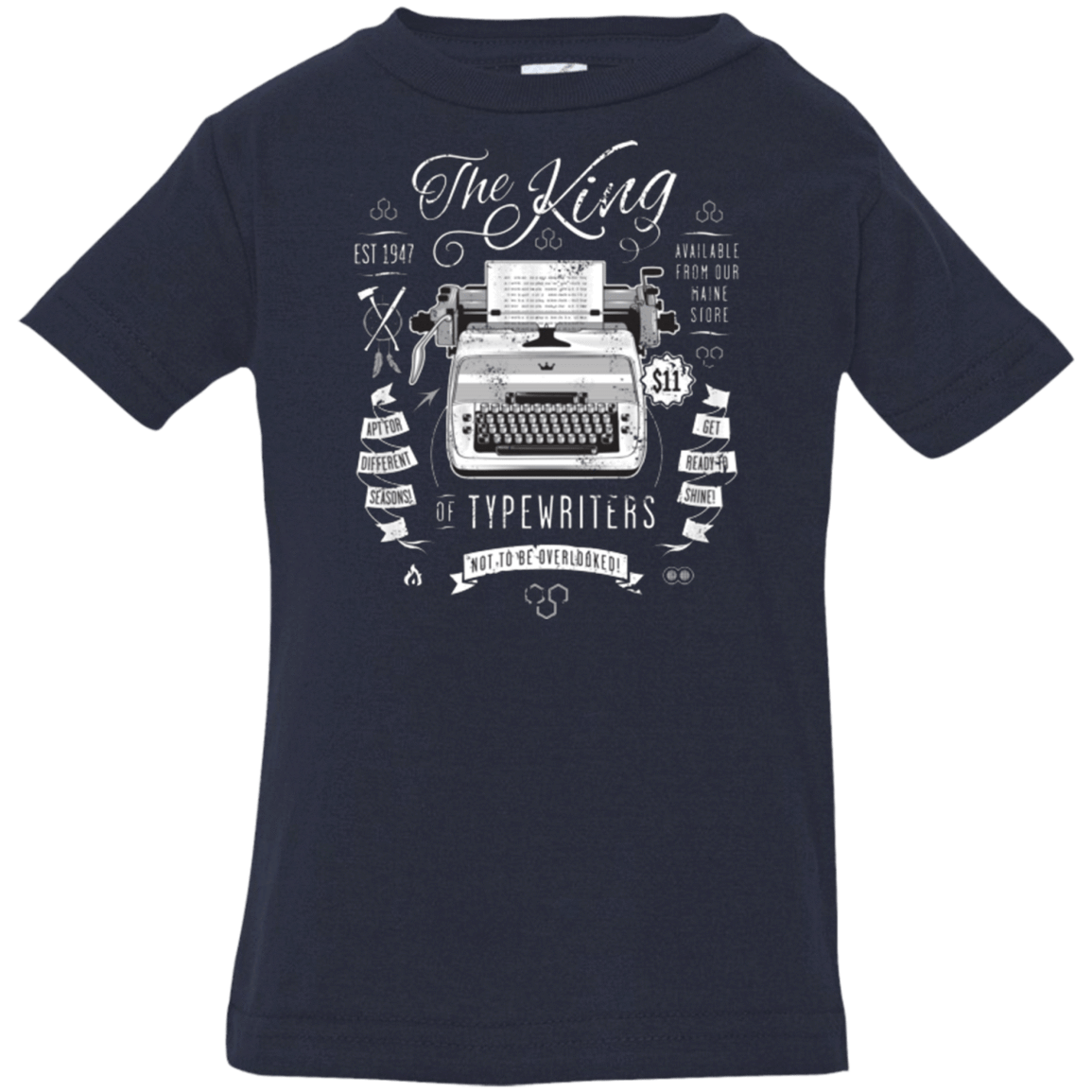 T-Shirts Navy / 6 Months The King of Typewriters Infant Premium T-Shirt