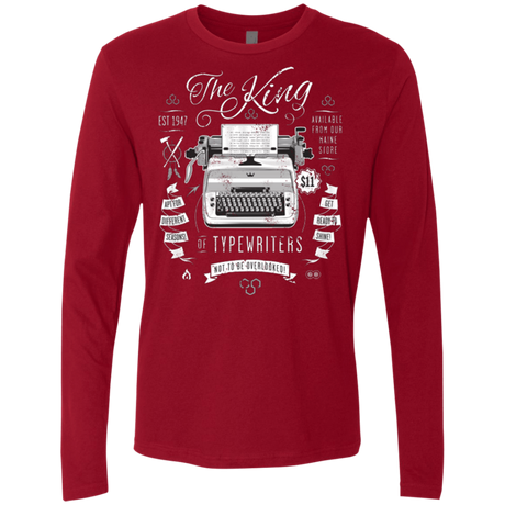 T-Shirts Cardinal / Small The King of Typewriters Men's Premium Long Sleeve