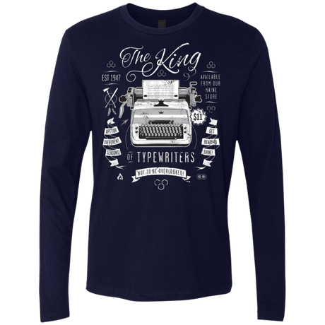 T-Shirts Midnight Navy / Small The King of Typewriters Men's Premium Long Sleeve