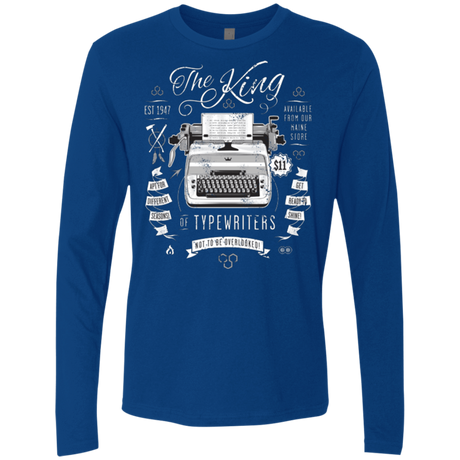 T-Shirts Royal / Small The King of Typewriters Men's Premium Long Sleeve