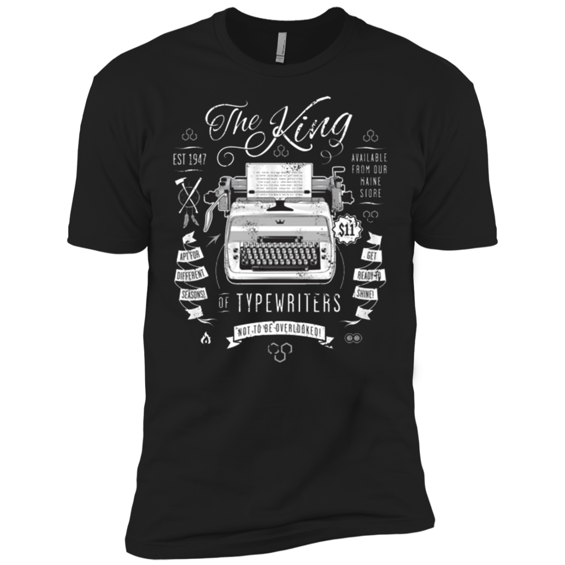 T-Shirts Black / X-Small The King of Typewriters Men's Premium T-Shirt