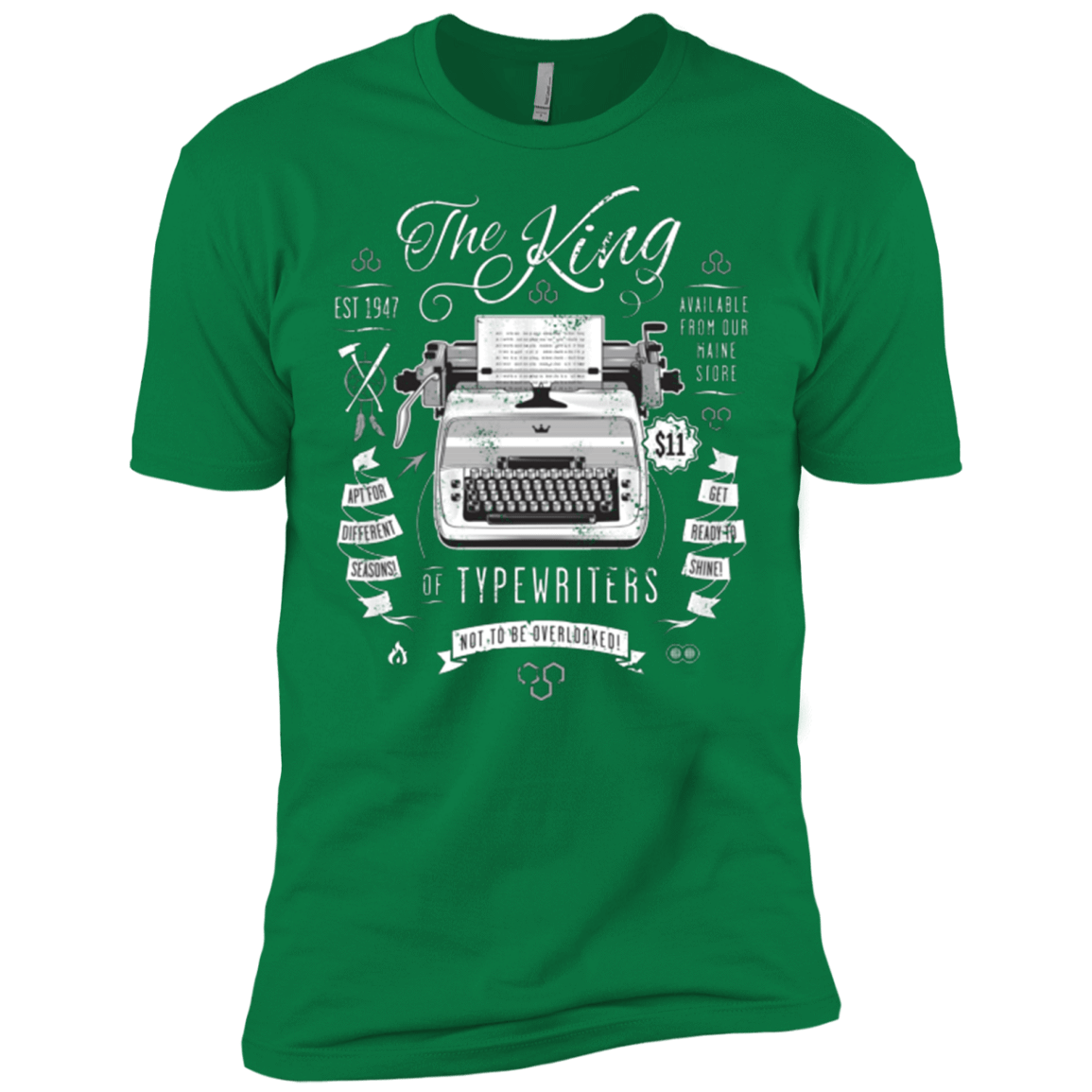 T-Shirts Kelly Green / X-Small The King of Typewriters Men's Premium T-Shirt