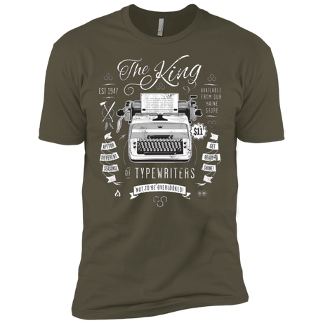 T-Shirts Military Green / X-Small The King of Typewriters Men's Premium T-Shirt