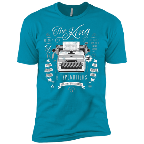 T-Shirts Turquoise / X-Small The King of Typewriters Men's Premium T-Shirt
