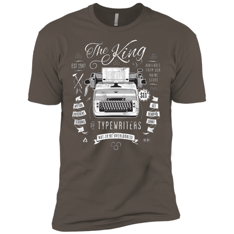 T-Shirts Warm Grey / X-Small The King of Typewriters Men's Premium T-Shirt