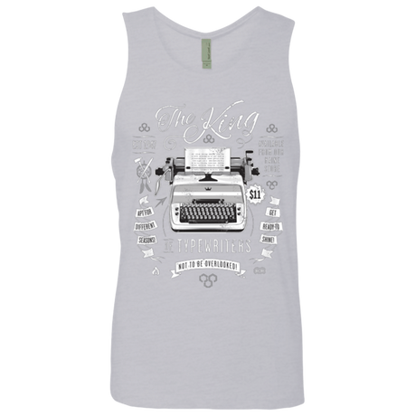 T-Shirts Heather Grey / Small The King of Typewriters Men's Premium Tank Top