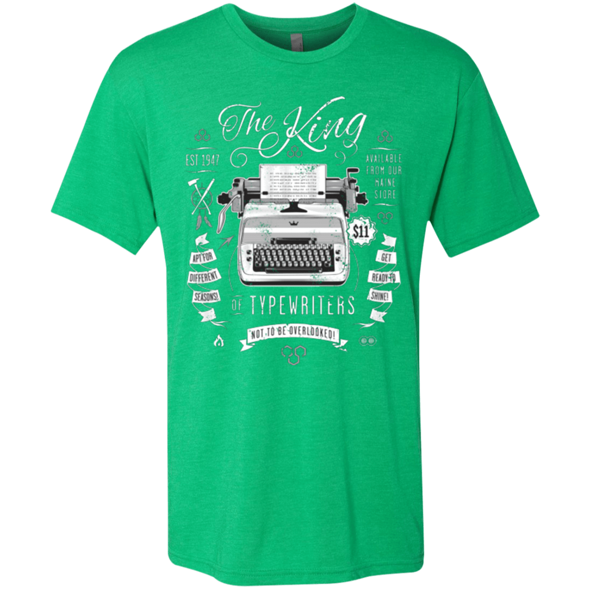 T-Shirts Envy / Small The King of Typewriters Men's Triblend T-Shirt