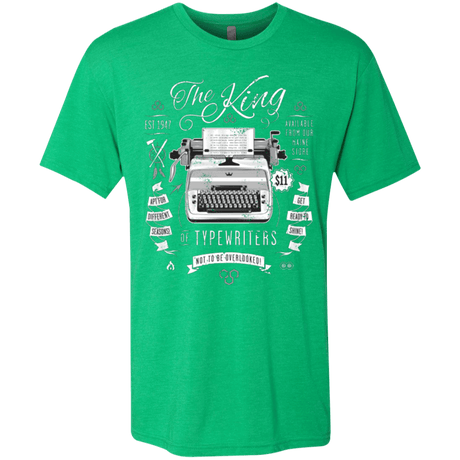 T-Shirts Envy / Small The King of Typewriters Men's Triblend T-Shirt