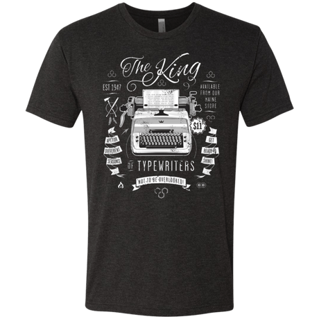 T-Shirts Vintage Black / Small The King of Typewriters Men's Triblend T-Shirt