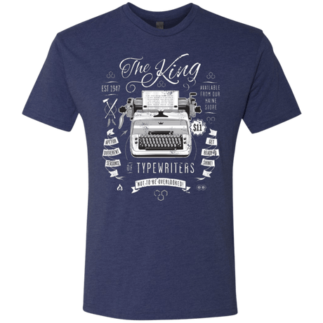 T-Shirts Vintage Navy / Small The King of Typewriters Men's Triblend T-Shirt