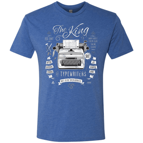 T-Shirts Vintage Royal / Small The King of Typewriters Men's Triblend T-Shirt