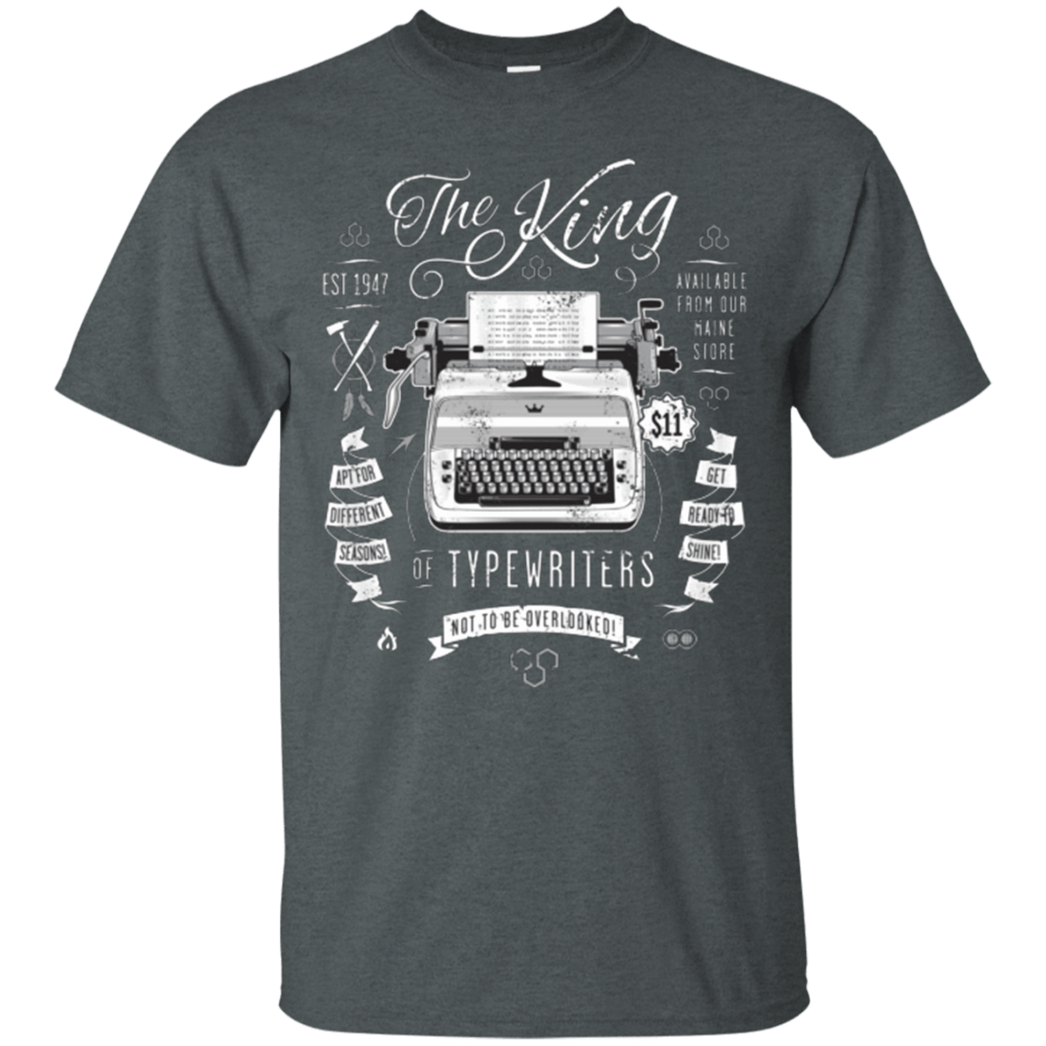 T-Shirts Dark Heather / Small The King of Typewriters T-Shirt