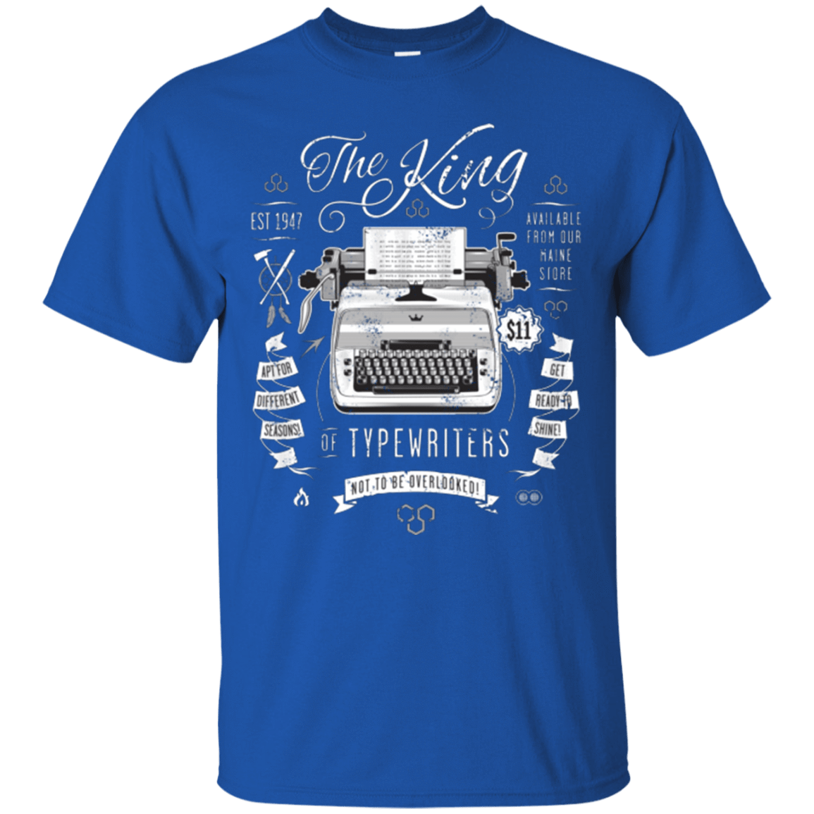 T-Shirts Royal / Small The King of Typewriters T-Shirt