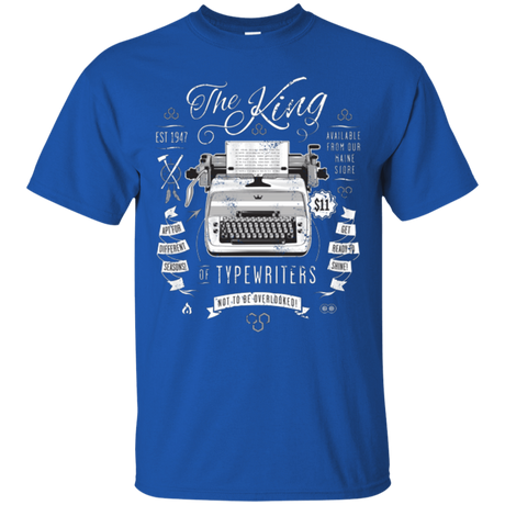T-Shirts Royal / Small The King of Typewriters T-Shirt