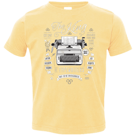 T-Shirts Butter / 2T The King of Typewriters Toddler Premium T-Shirt