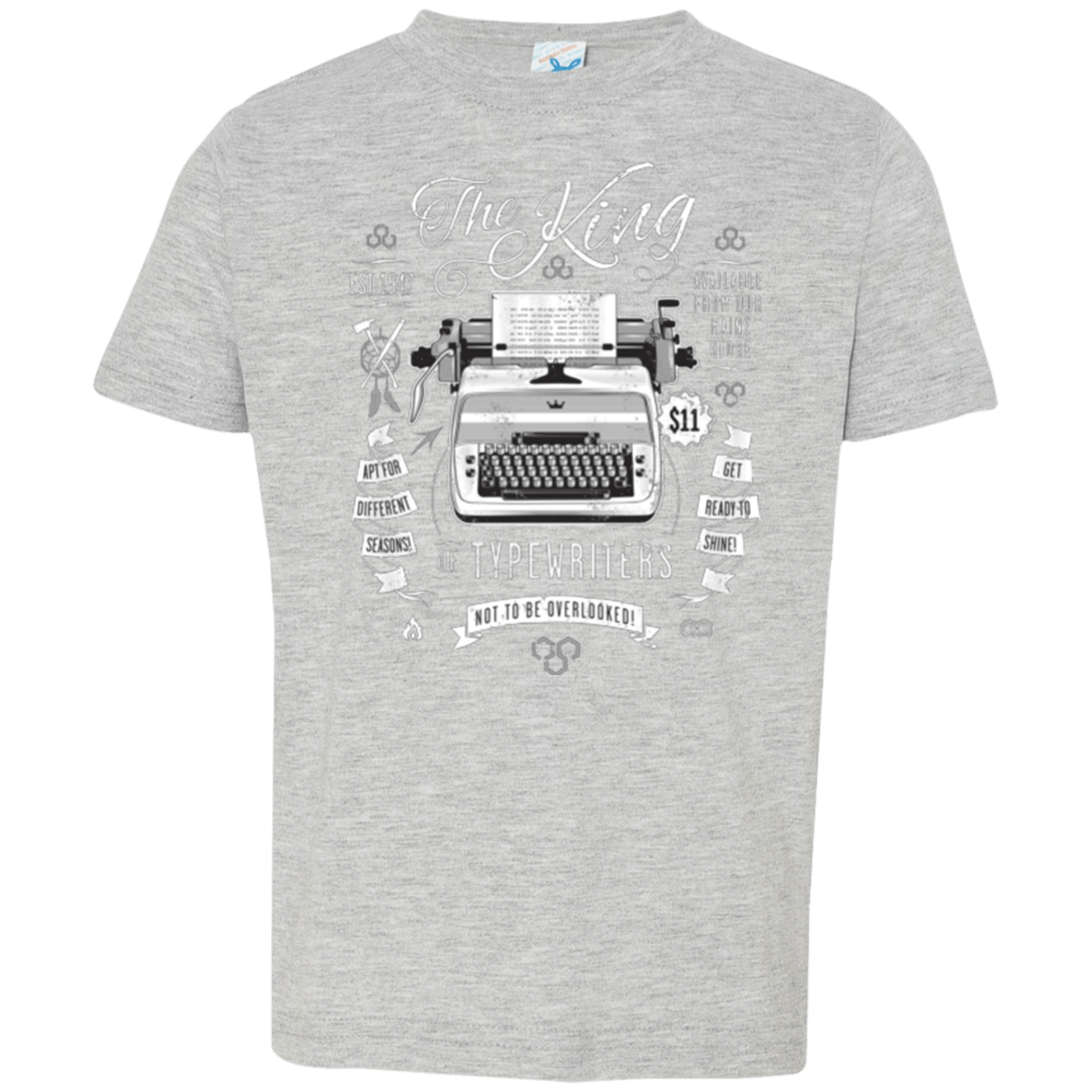 T-Shirts Heather / 2T The King of Typewriters Toddler Premium T-Shirt