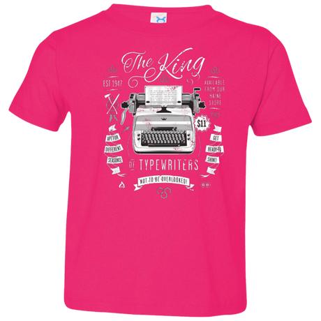 T-Shirts Hot Pink / 2T The King of Typewriters Toddler Premium T-Shirt