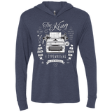 T-Shirts Vintage Navy / X-Small The King of Typewriters Triblend Long Sleeve Hoodie Tee