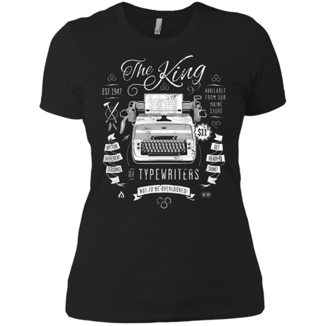 T-Shirts Black / X-Small The King of Typewriters Women's Premium T-Shirt