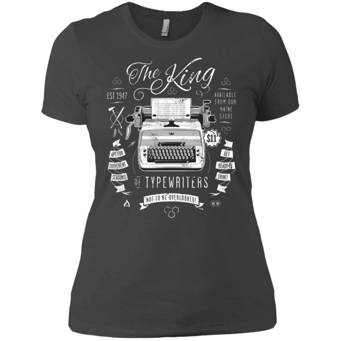 T-Shirts Heavy Metal / X-Small The King of Typewriters Women's Premium T-Shirt
