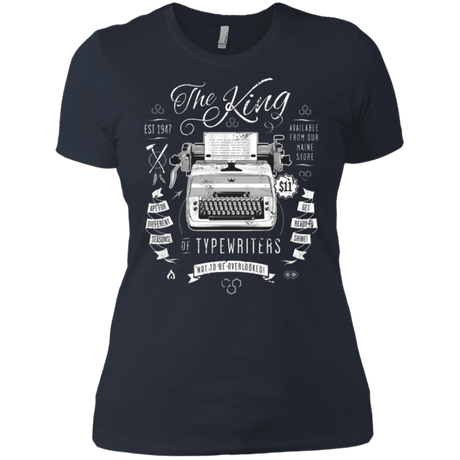 T-Shirts Indigo / X-Small The King of Typewriters Women's Premium T-Shirt