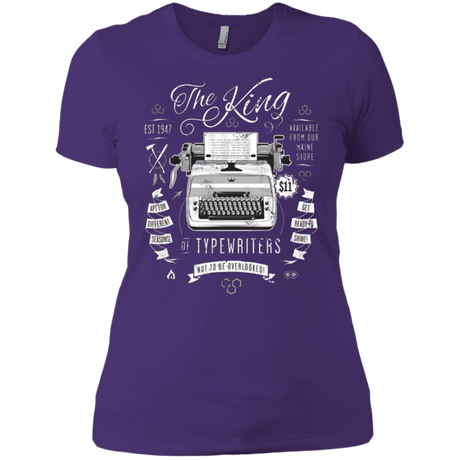T-Shirts Purple / X-Small The King of Typewriters Women's Premium T-Shirt
